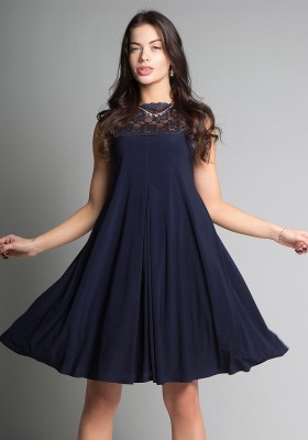 Платье SQ 1142 темно-синее