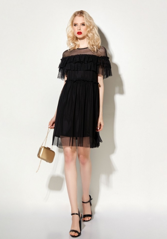 Романтичное черное платье из фатина - Романтичное черное платье из фатина