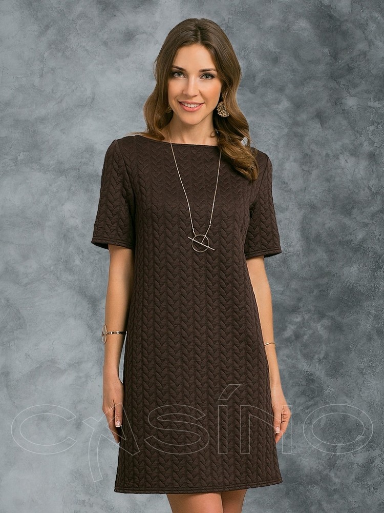 Платье CS 365/2 коричневое
